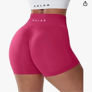 Hot Pink Medium Workout shorts - medium